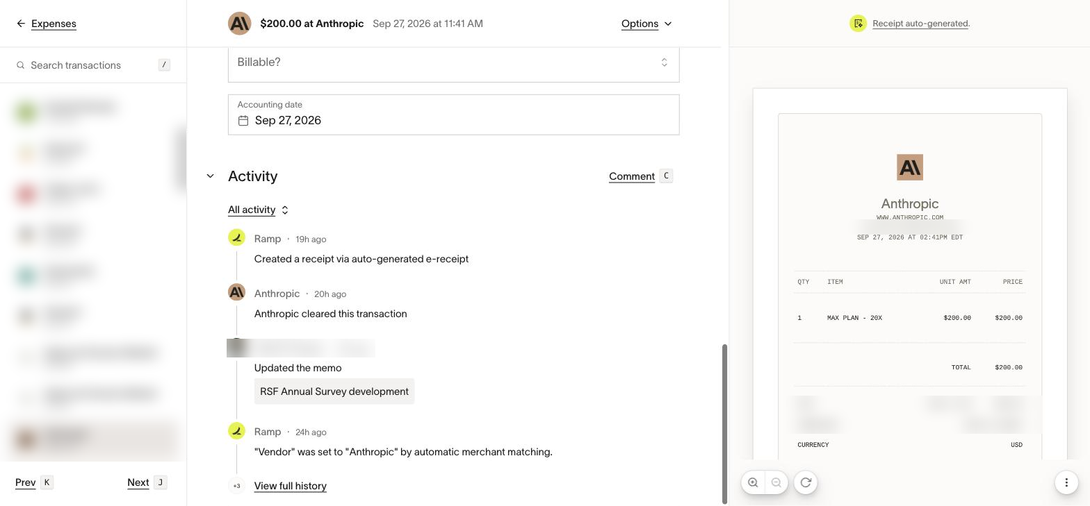 Activity, below the details. Comment is top right. Every change is logged with who made it and when, which is why comments beat email.
